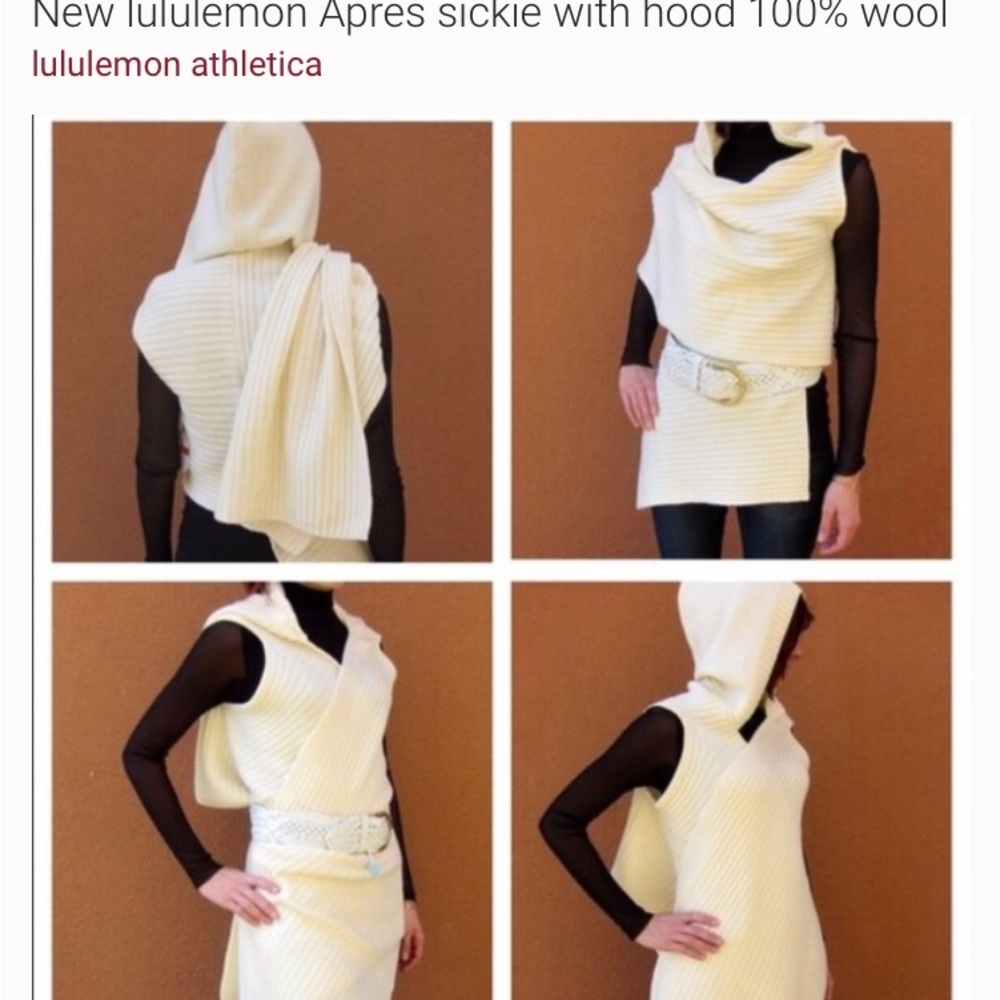 NWOT Lululemon Apres Sickie 100% Wool $148